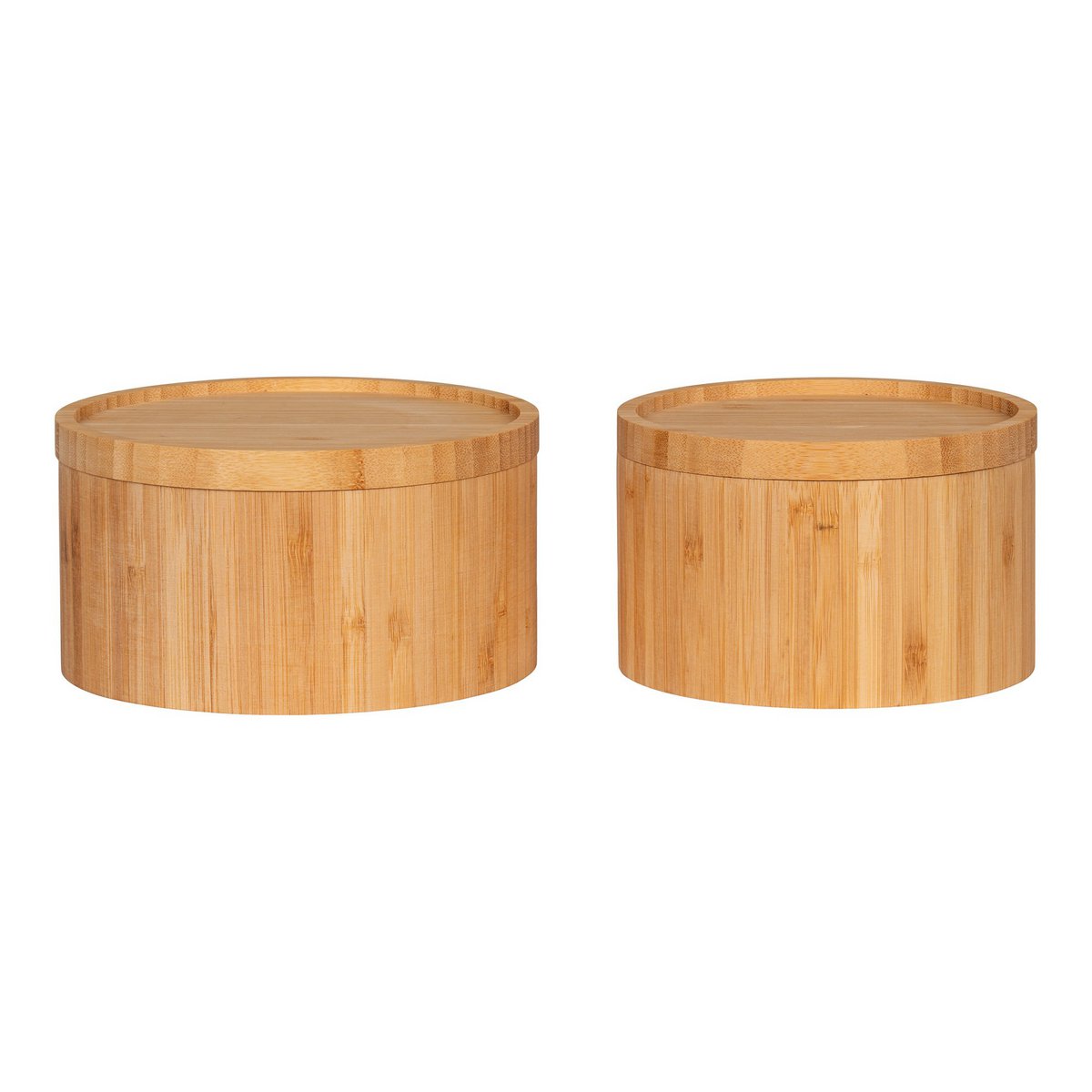 Chefalu Aufbewahrungsbox – Aufbewahrungsbox, Bambus, natur, 2er-Set