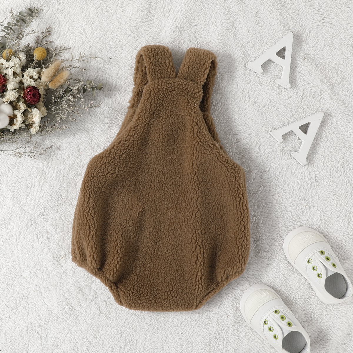 Annie & Charles®  warmer Einteiler TEDDY color: braun,size: 18-24M