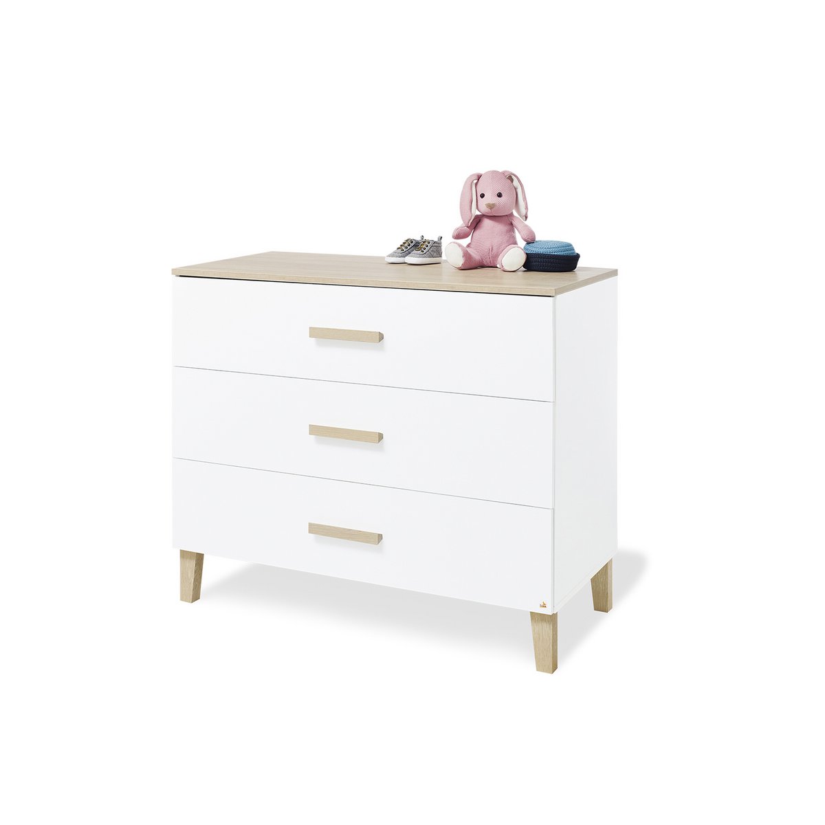 Nursery 'Lumi' wide large
3 parts: cot bed, wide changing unit, large wardrobe