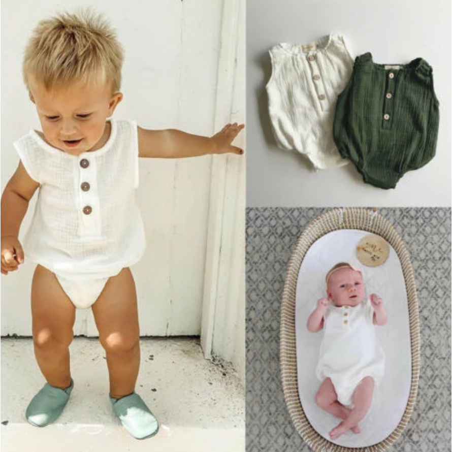 Annie & Charles® Body aus Bio-Baumwolle color: beige,size: 18-24M