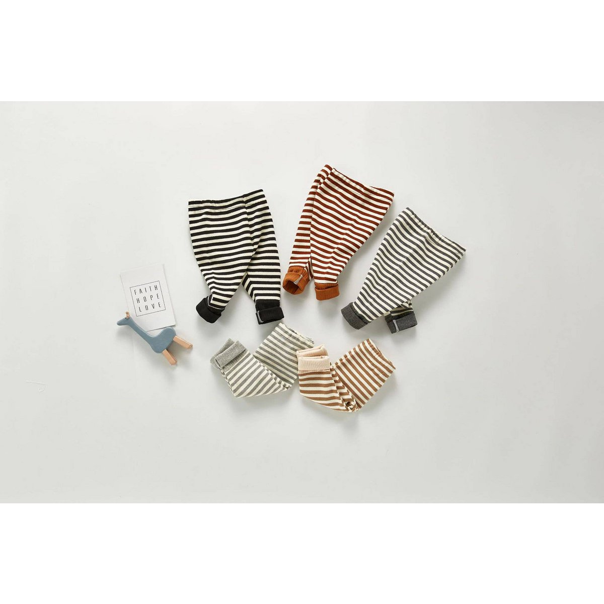 Annie & Charles® gestreifte Leggings