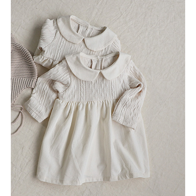 Annie & Charles® Kleid mit Kragen color: creme,size: 18-24M