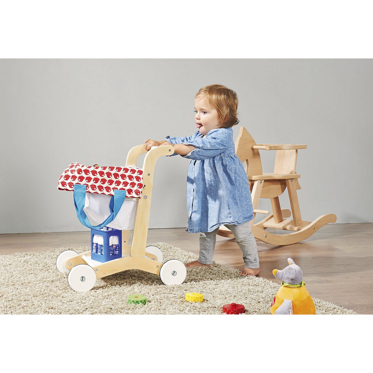 Shopping cart 'Erna', white