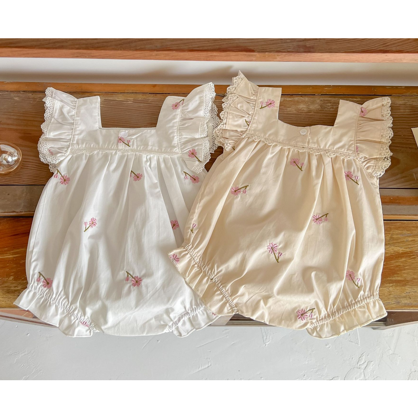 Annie & Charles® Baby Bloomer FLOWERS color: apricot,size: 18-24M