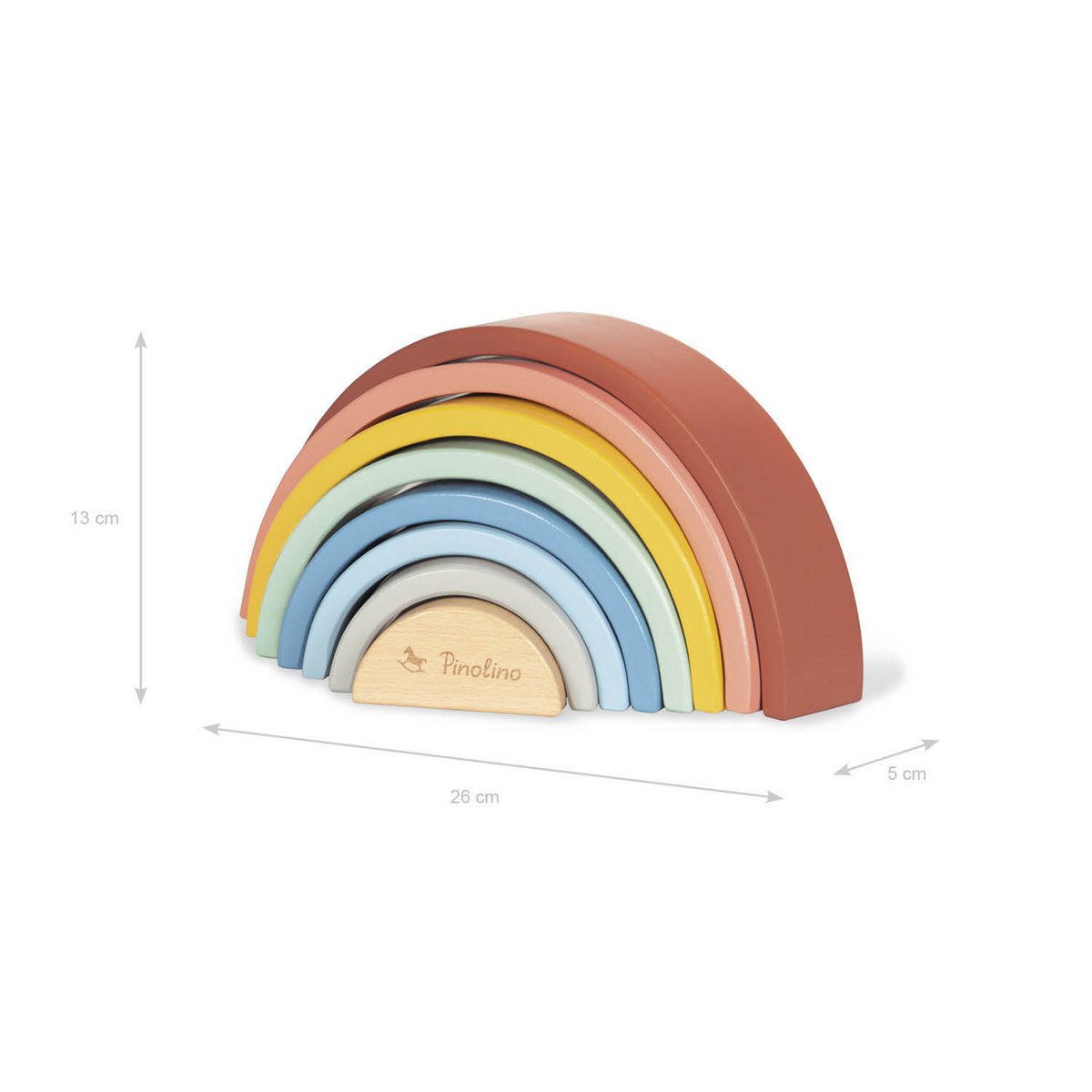 Regenbogen aus Holz "Ruby"