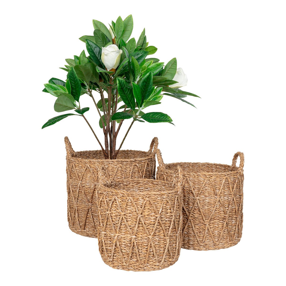 Krabi Basket - Korb, Seegras, natur, 3er-Set