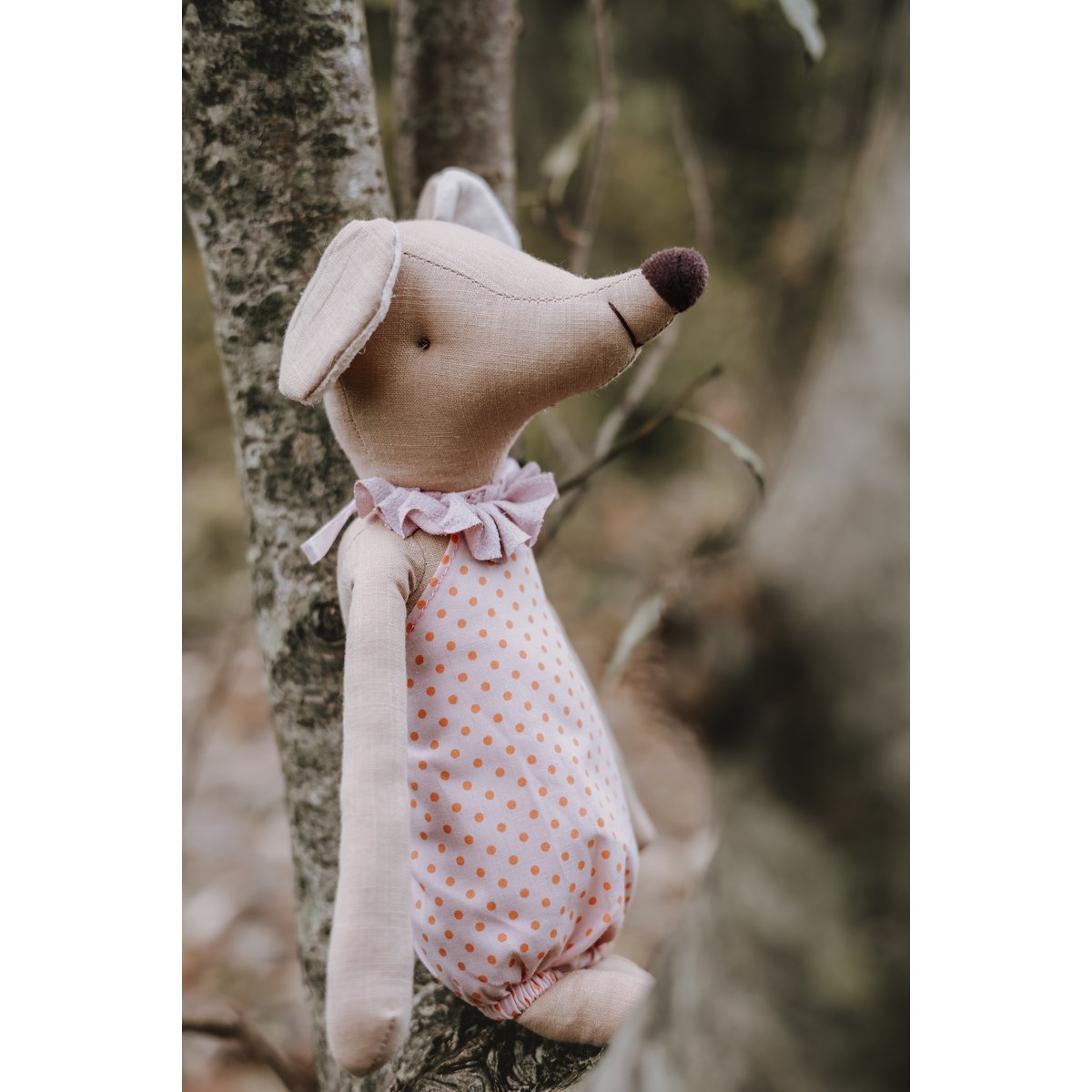 Annie & Charles® Maus color: rosa,size: 35cm