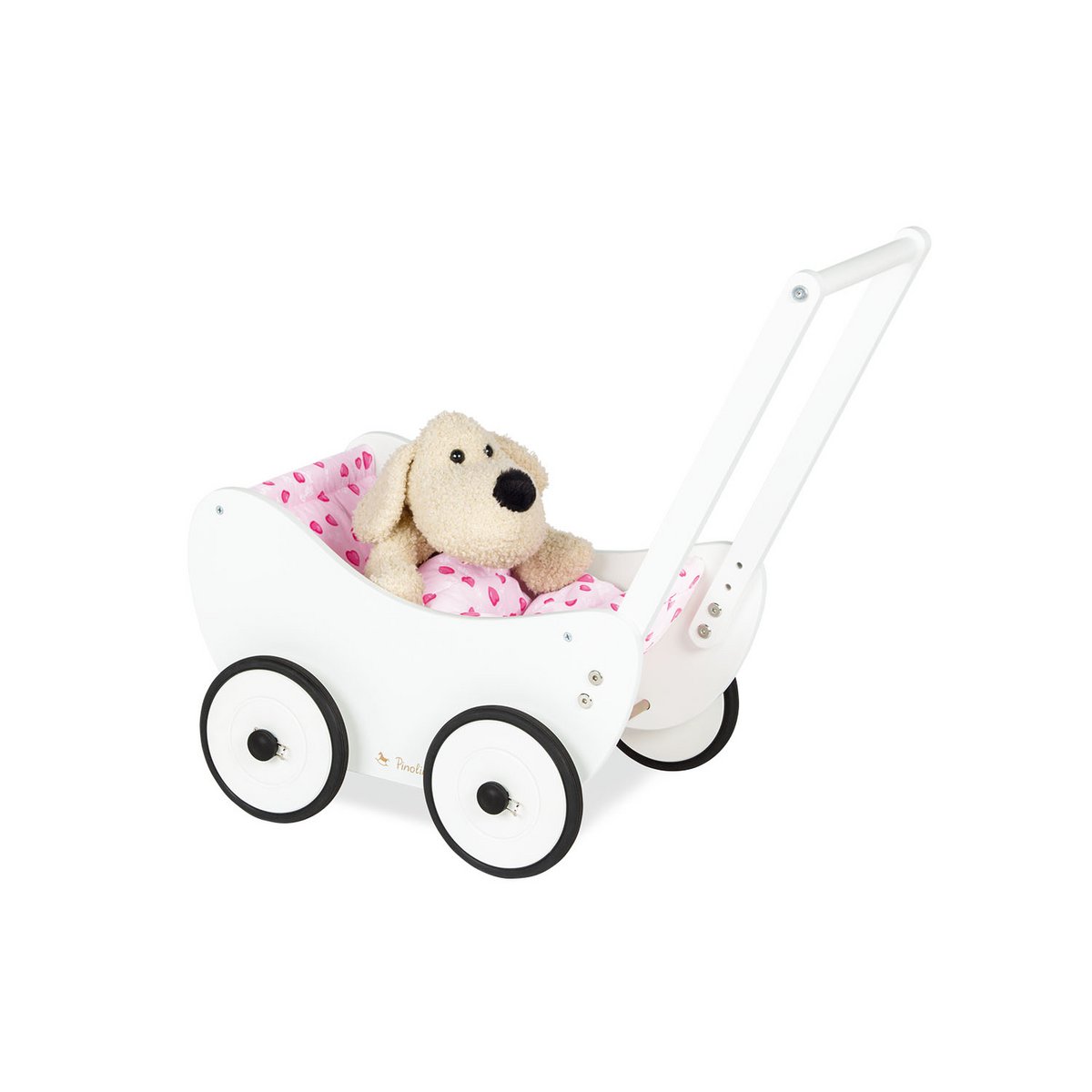 Puppenwagen "Trixi", weiss, 2 Teile