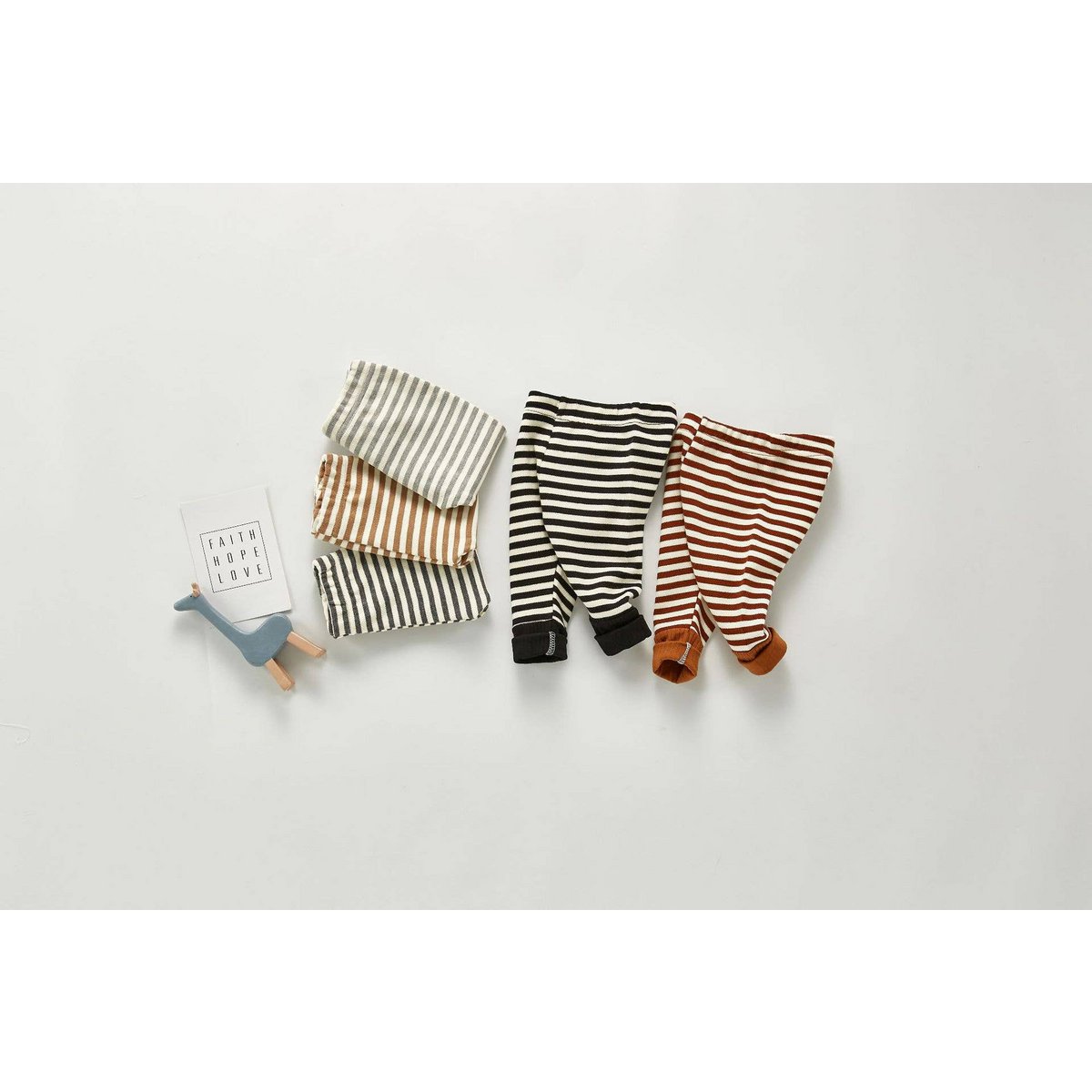 Annie & Charles® gestreifte Leggings