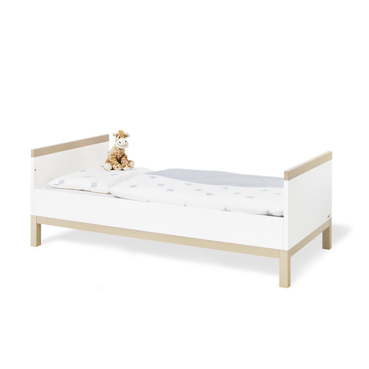 Starter-Set 'Light' breit 2-teilig: Kinderbett, breite Wickelkommode