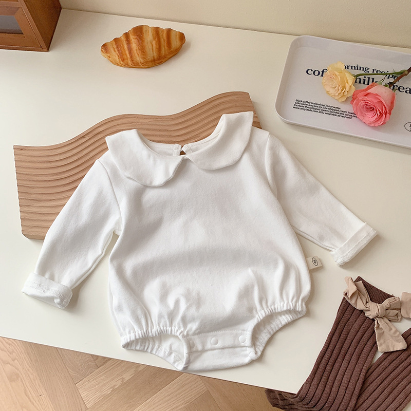 Annie & Charles® Baby Body aus Baumwolle NAOMI color: weiß/punkte,size: 6-12M
