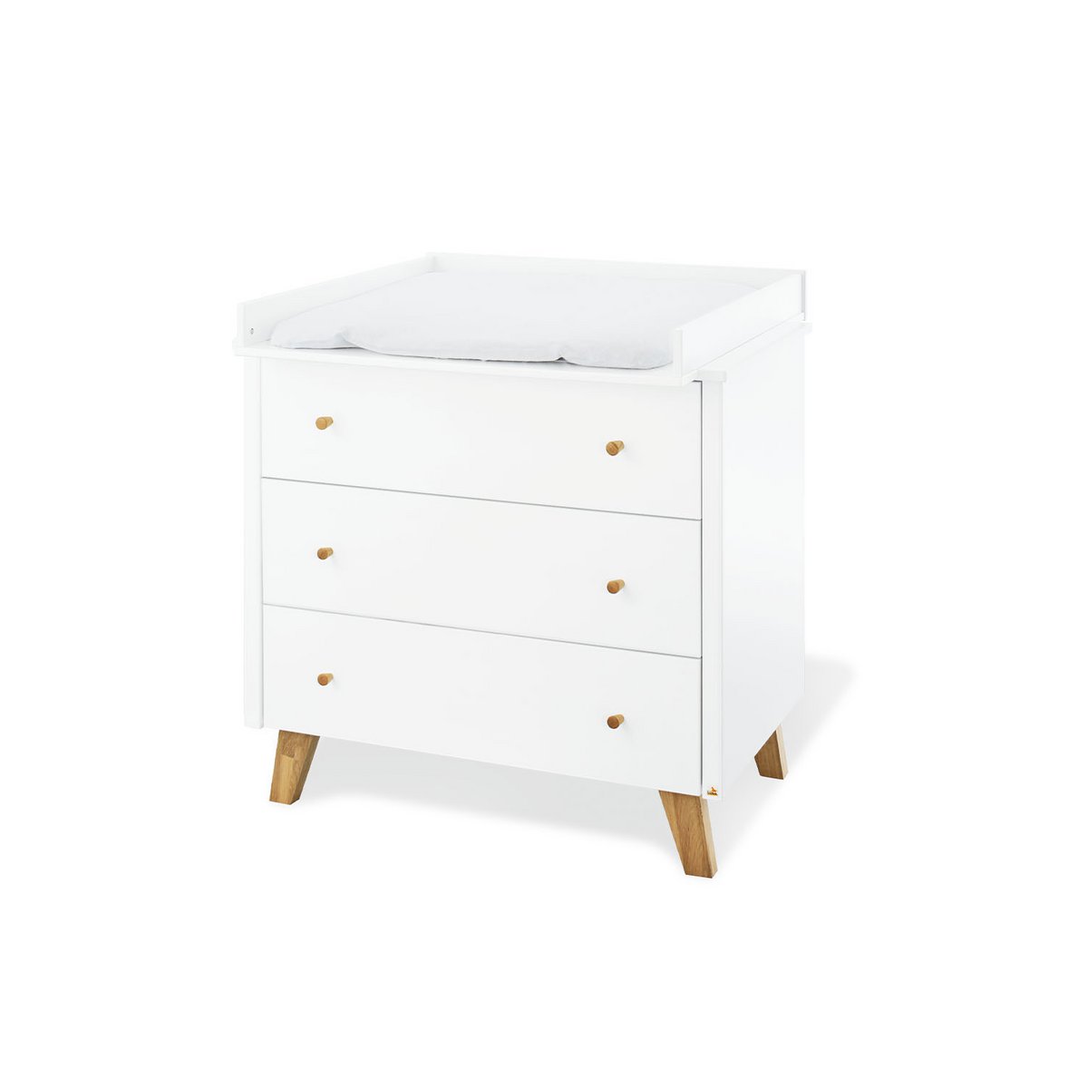 Nursery 'Hilda & Pan' wide, white
3 parts: house bed, wide changing unit, 2-door wardrobe