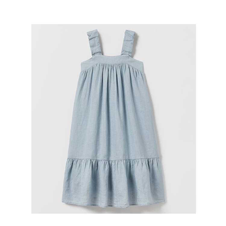 Annie & Charles® Bio-Leinen Kleid SARA color: blau,size: 3-4Y