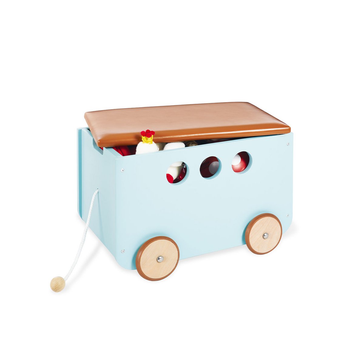  Spielzeugkiste auf Rädern 'Jim', mit