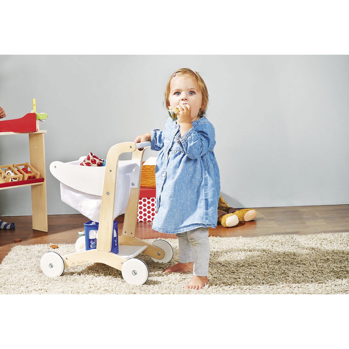 Shopping cart 'Erna', white