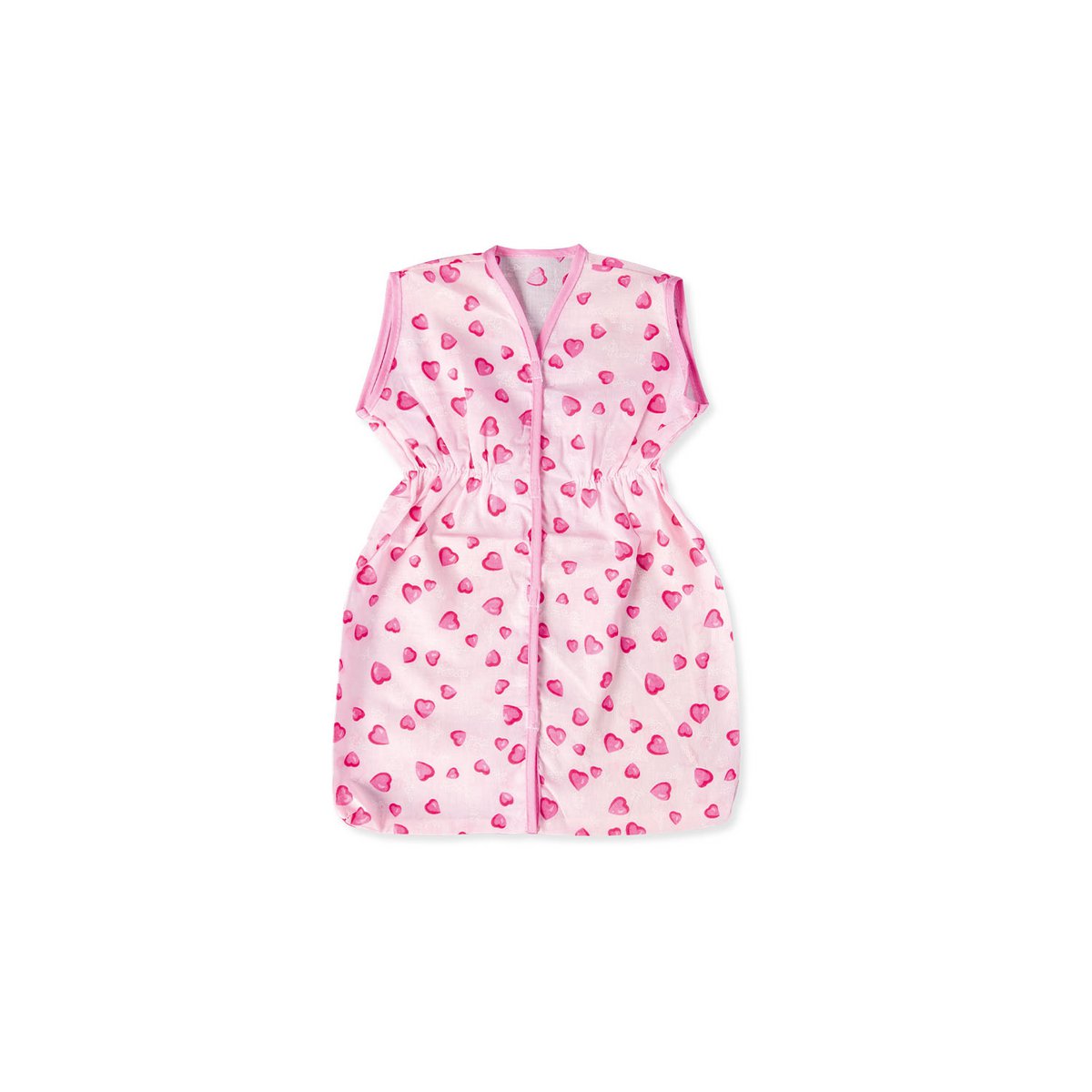 Puppenschlafsack "Herzchen", rosa