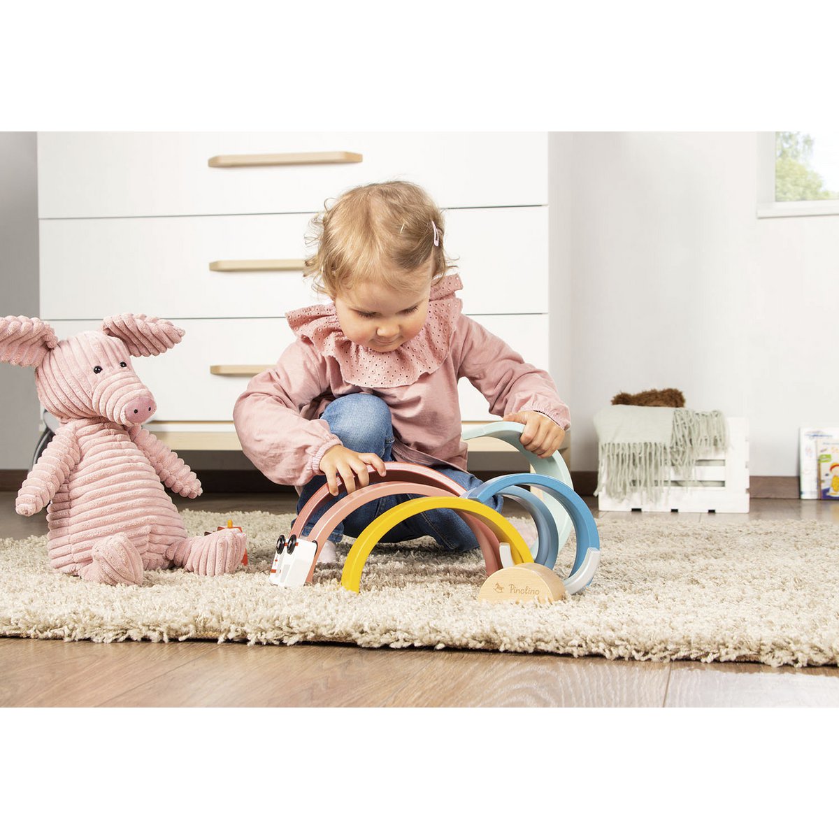 Regenbogen aus Holz "Ruby"