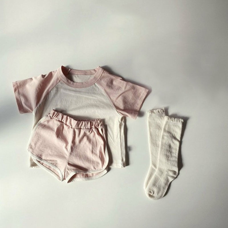Annie & Charles® Kinder Kleidung Set color: Braun/Weiß,size: 6-12M