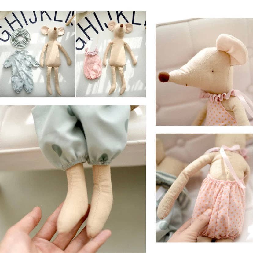 Annie & Charles® Maus color: rosa,size: 35cm