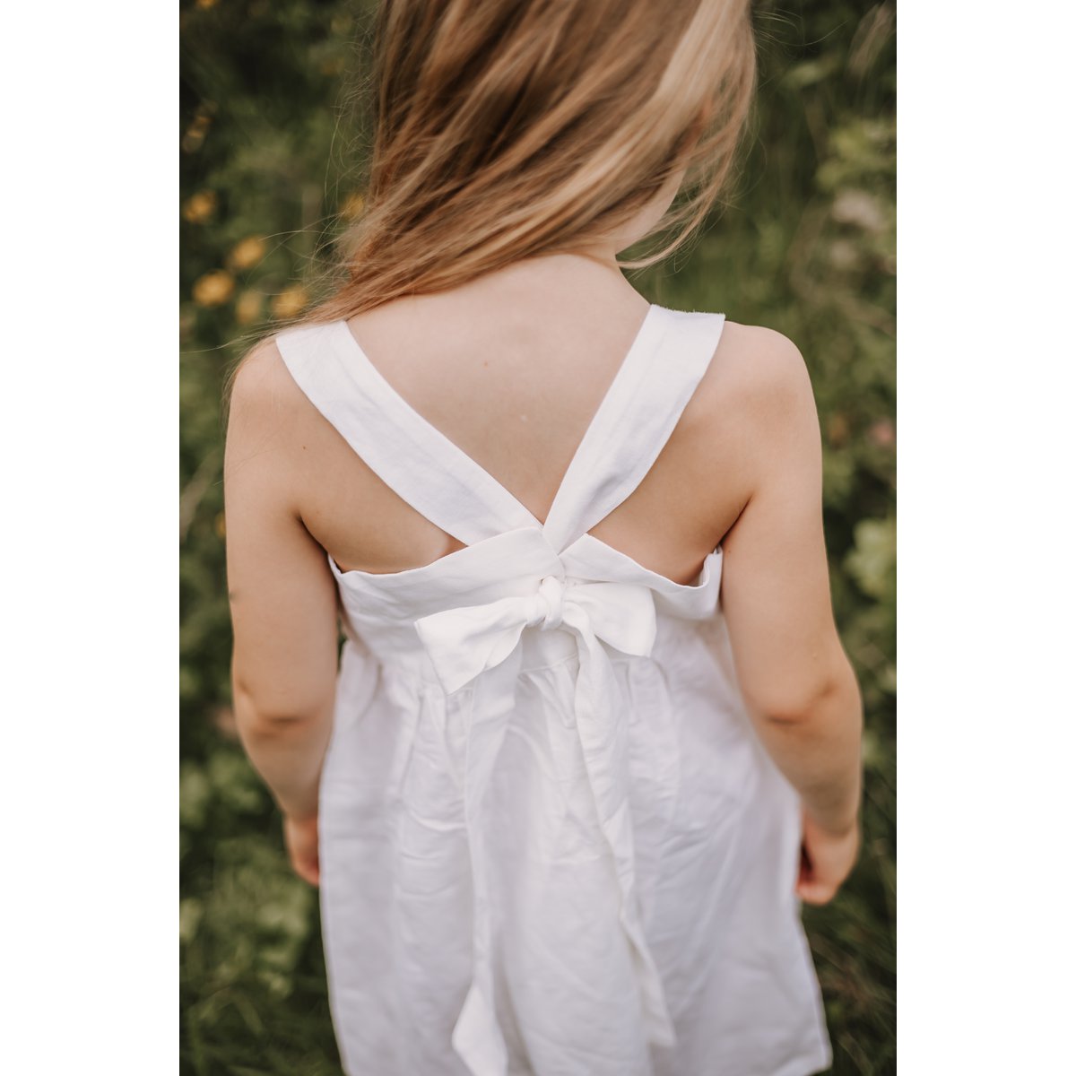 Annie & Charles® Bio-Baumwoll Kleid color: weiß,size: 5-6Y