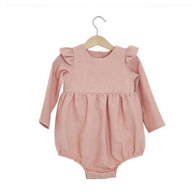 Annie & Charles® Bloomer aus Bio-Baumwolle mit Vollant color: senf,size: newborn