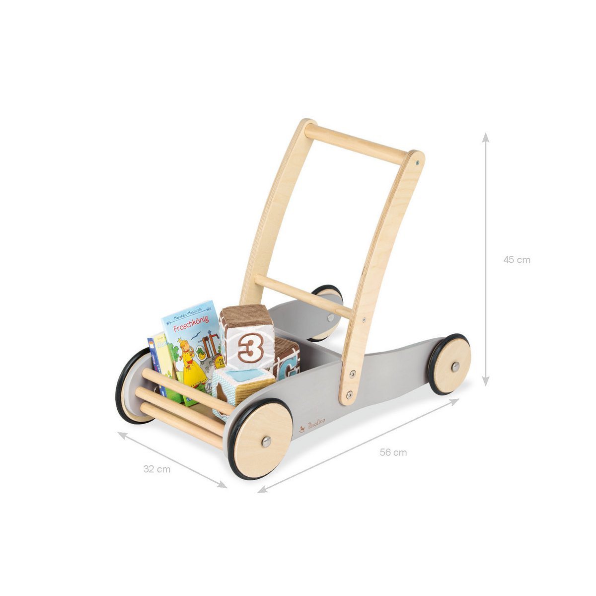  Lernlauflernwagen 'Uli', grau