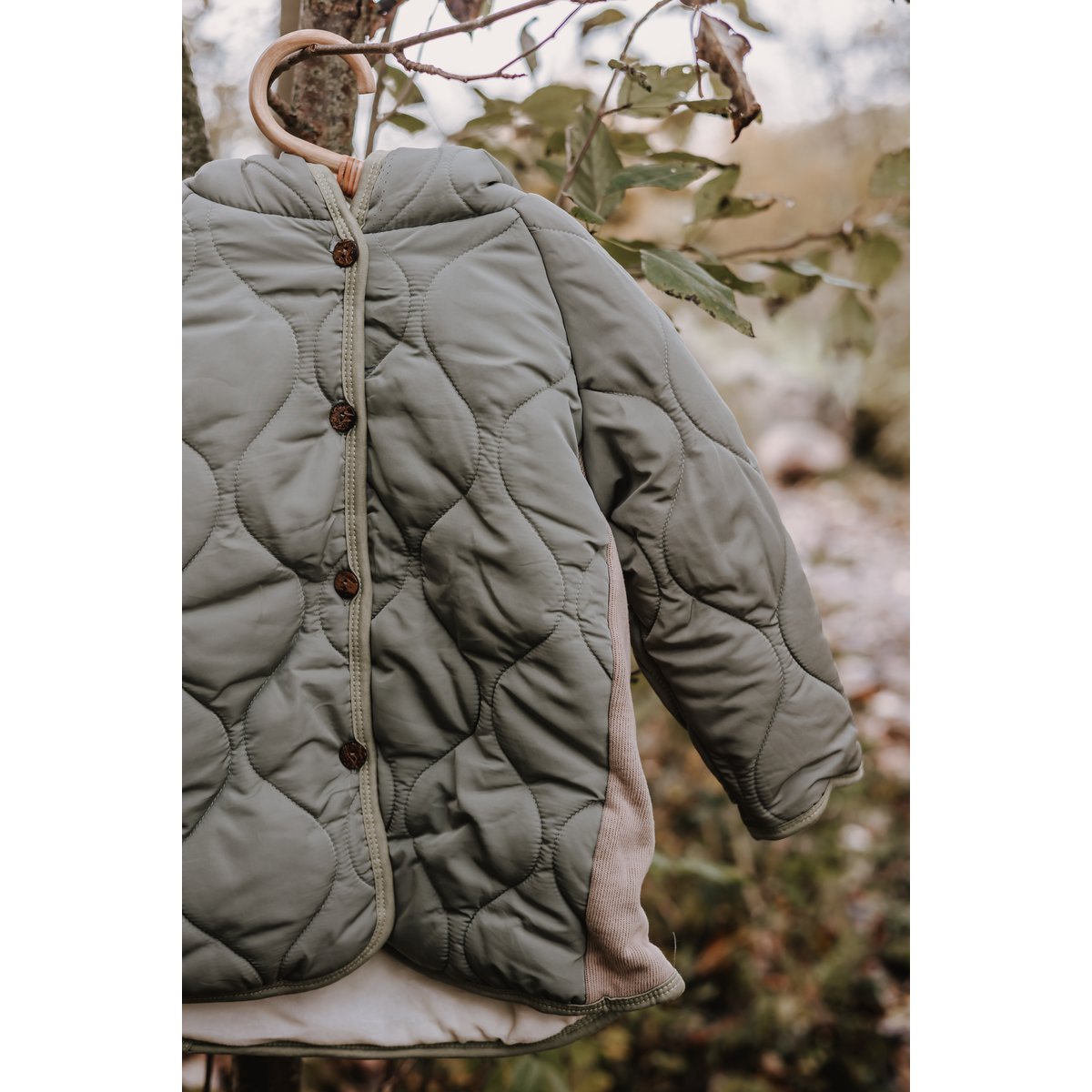 Annie & Charles® flauschige Steppjacke mit Fleece JACK color: weiß,size: 18-24M