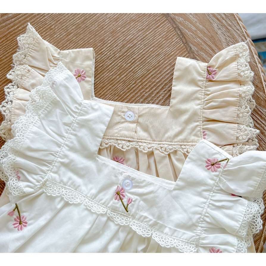 Annie & Charles® Baby Bloomer FLOWERS color: apricot,size: 18-24M