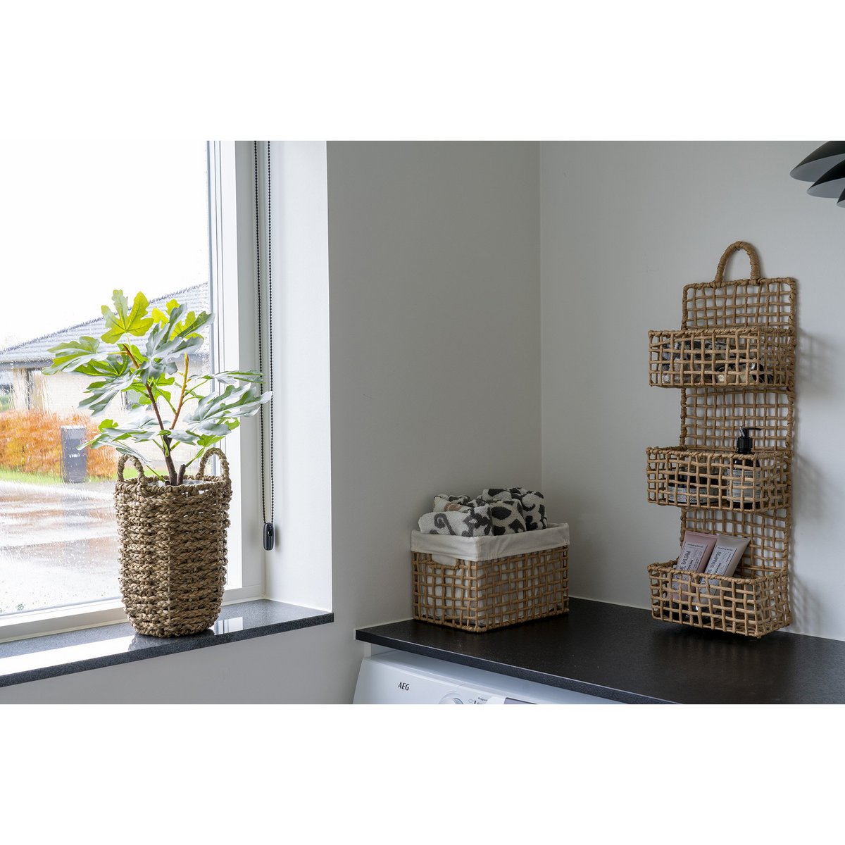 Bustelo Basket - Korb, Papier, natur, 2er-Set