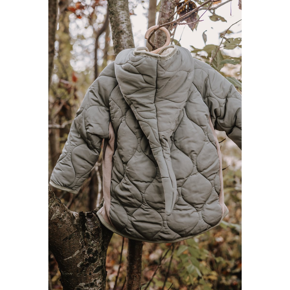 Annie & Charles® flauschige Steppjacke mit Fleece JACK color: weiß,size: 18-24M